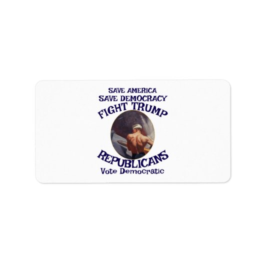 Étiquette Trump (Devant)