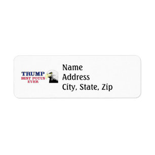 ÉTIQUETTE TRUMP MEILLEUR POTUS
