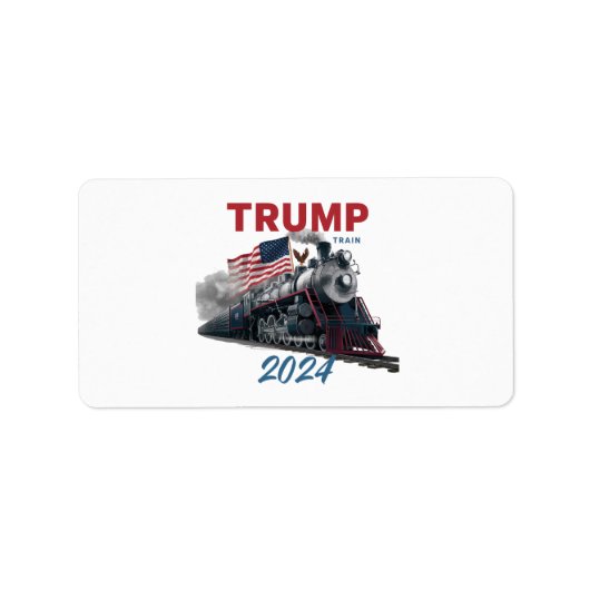 Étiquette Trump Train 2024 (Devant)