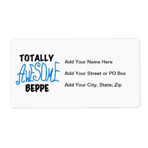 Étiquette Tshirts et cadeaux de Beppe totalement géniaux