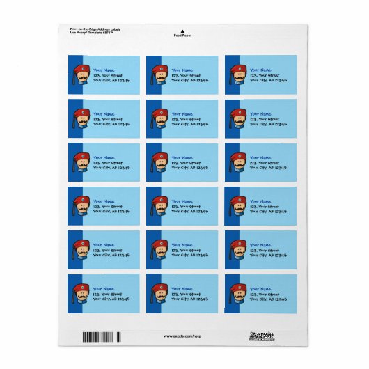 Étiquette Tsolias (Feuille entière)