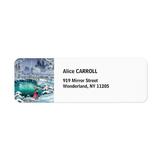 Étiquette Tsuchiya Koitsu - Neige de printemps à Maruyama (Devant)