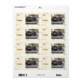 Étiquette Tu m'as réveillé (Feuille entière)