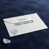 Étiquette Tulipes dans Delft Blue personnalisable