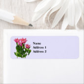 Étiquette : Tulipes roses vibrantes (En situation)
