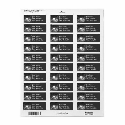 Étiquette Tunnel de lumière (Feuille entière)