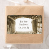 Étiquette Tunnel de lumière (En situation)