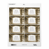 Étiquette Tunnel de lumière (Feuille entière)