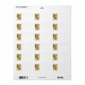 Étiquette Turquie Citrouille Corn Grappes Apple Haystack (Feuille entière)