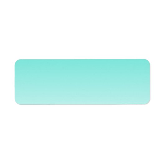 Étiquette Turquoise Ombre (Devant)