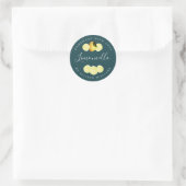 Étiquette Turquoise profond sur mesure fait maison (Sac)
