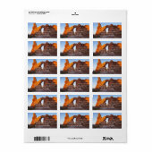 Étiquette Turret Arch at Sunrise II (Feuille entière)