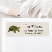 Étiquette Turtle Return Address Labels (En situation)