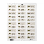 Étiquette Turtle Return Address Labels (Feuille entière)