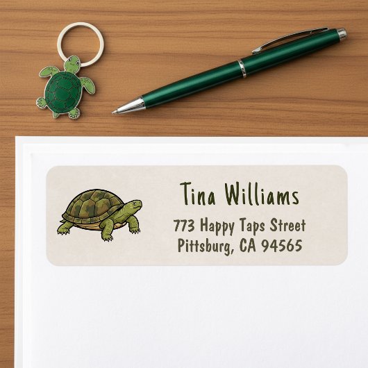 Étiquette Turtle Return Address Labels