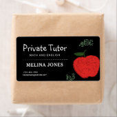 Étiquette Tuteur privé minimaliste et enseignant (En situation)