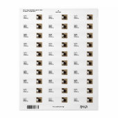 Étiquette Tuxedo (Feuille entière)