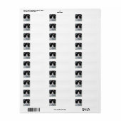 Étiquette Tuxedo (Feuille entière)