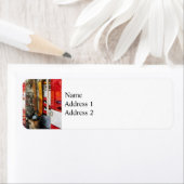 Étiquette Tuyau d'incendie, seau et lance (En situation)