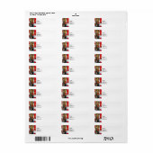 Étiquette Tuyau d'incendie, seau et lance (Feuille entière)