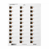 Étiquette Tuyaux d'orgue (Feuille entière)