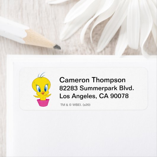 Étiquette TWEETY™ Cupcake (En situation)