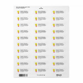 Étiquette TWEETY™ Cupcake (Feuille entière)