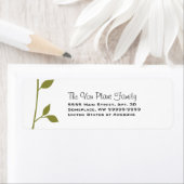 Étiquette Twig et feuille (En situation)