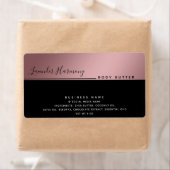 Étiquette Typographie de luxe moderne simple marque de produ (En situation)