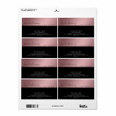 Étiquette Typographie de luxe moderne simple marque de produ (Feuille entière)