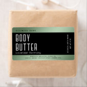 Étiquette Typographie de luxe moderne simple noir (En situation)