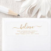 Étiquette Typographie de script moderne et élégant (En situation)