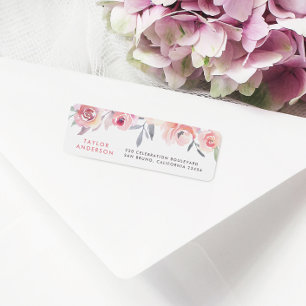 Étiquette Typographie du texte personnalisé moderne Aquarell