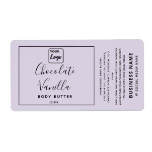 Étiquette Typographie professionnelle lavande vologo produit