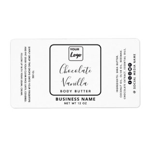 Étiquette Typographie professionnelle noir blanc logo produi