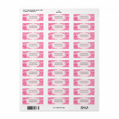 Étiquette Typographie Saint-Valentin (Feuille entière)