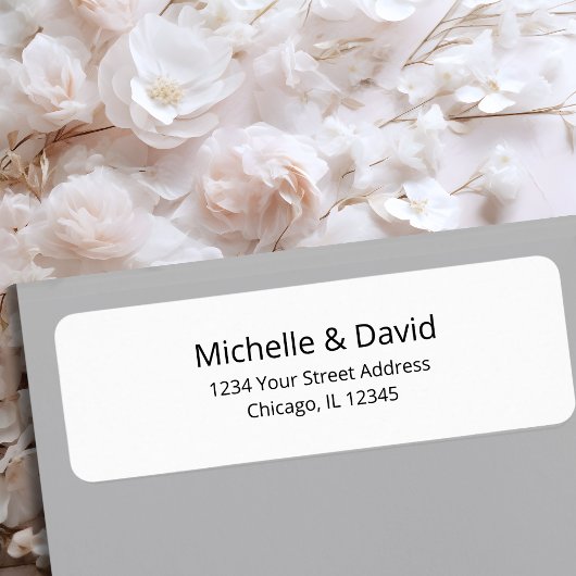 Étiquette Typographie simple minimaliste moderne