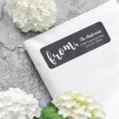 Étiquette Typographie simple moderne Script de calligraphie