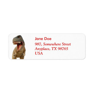 Étiquette Tyrannosaurus Rex