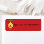 Étiquette U.S. Marine Corps Staff Sergeant (En situation)