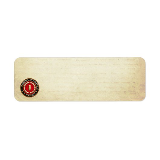 Étiquette U.S. Marines: second lieutenant (USMC 2ndLt) [3D] (Devant)