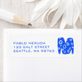 Étiquette Ugly Hanukkah Sweater Cute CUSTOM Mailing Address (En situation)