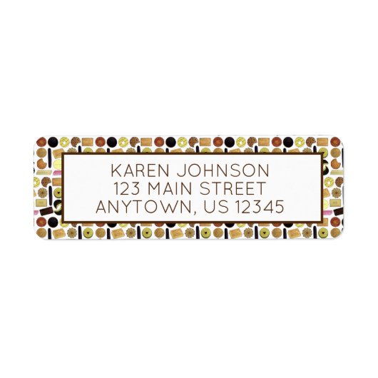 Étiquette UK British Biscuits Shortbread Rich Tea Digestives (Devant)