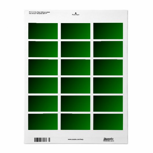 Étiquette Ultra Green Trans Lable (Feuille entière)