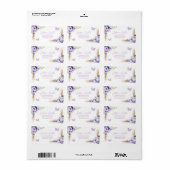 Étiquette Un an Flutted Butterfly 1er Anniversaire Adresse (Feuille entière)