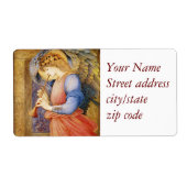 Étiquette Un ange joue à Flageolet (Devant)