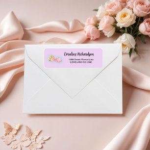 Étiquette Un Baby shower de petite fille doux