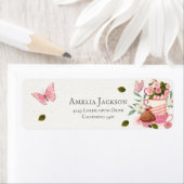 Étiquette Un bébé brasse Baby shower Adresse de retour (En situation)