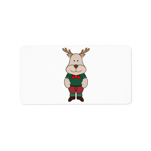 Étiquette Un cerf mignon (Devant)