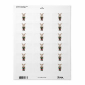Étiquette Un cerf mignon (Feuille entière)